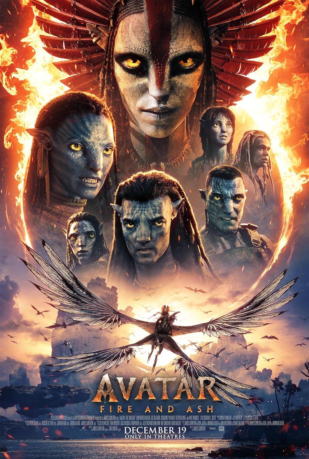 Poster for Avatar: Fire and Ash